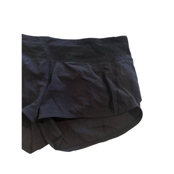 LULULEMON Womens Black Workout Shorts Size 8 - Picture 2 of 5